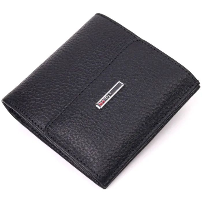 Портмоне Karya Из натуральной кожи Черное Фото