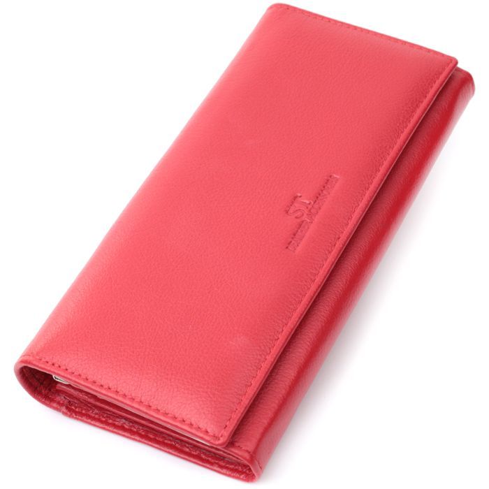 Кошелек ST Leather Из натуральной кожи Красный Фото