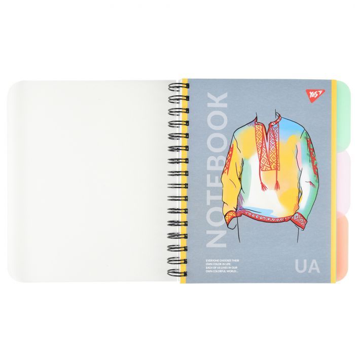 Блокнот Yes А5 Notebook UA 144 аркуша пластикова обкладинка Фото