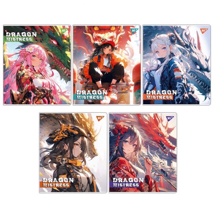 Тетрадь Yes Dragon mistress А5 18 листов клетка Фото