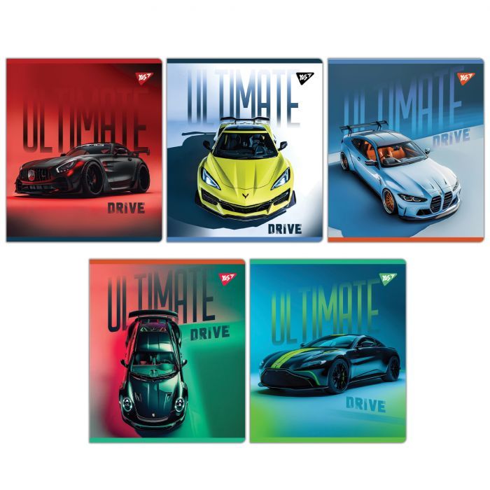 Тетрадь Yes Ultimate drive А5 48 аркушів клітинка Фото