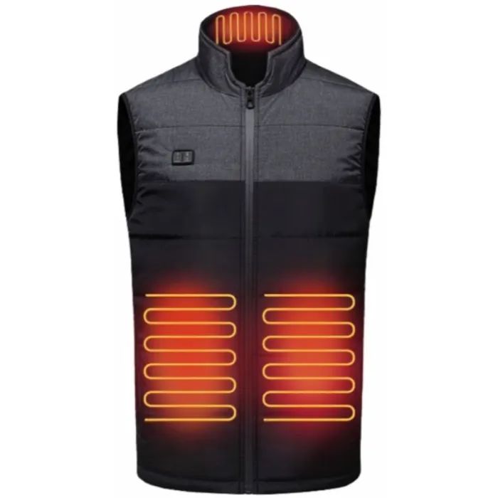Жилет с подогревом Thermalli Chatel чорний/сірий XL Фото