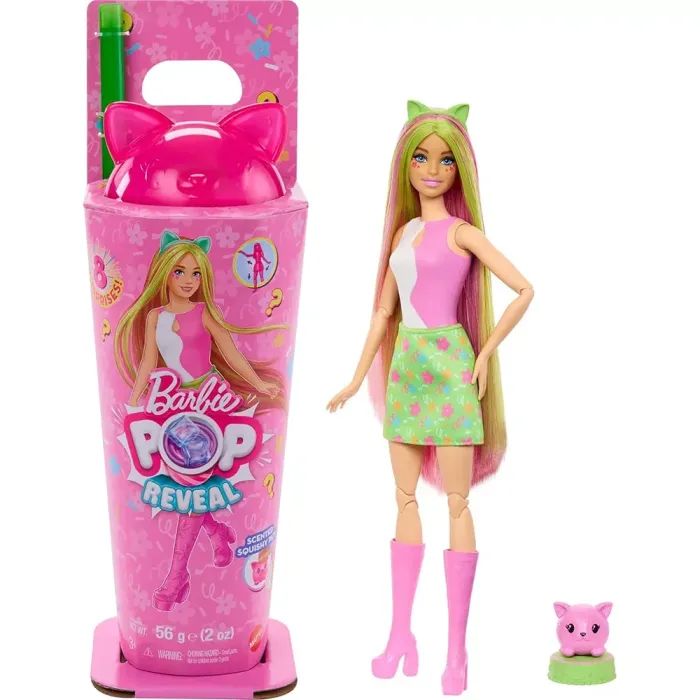 Кукла Barbie Pop Reveal Костюмированная вечеринка Образ котенка Фото