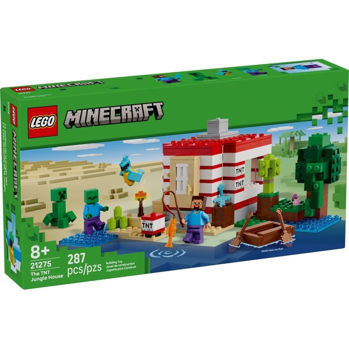 Конструктор LEGO Minecraft Дом из взрывчатки в джунглях Фото