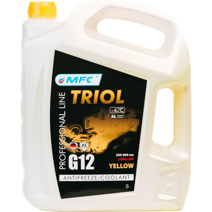 Антифриз МФК TRIOL Professional G12 Yellow (-42С) 5кг Фото