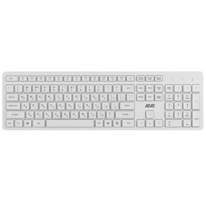 Клавиатура 2E KS260 106key Wireless UA White Фото