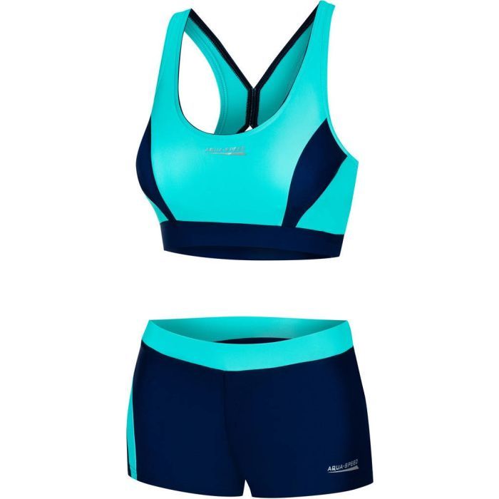 Купальник Aqua Speed Fiona 348-42 темно-синій, бірюзовий 42 Фото