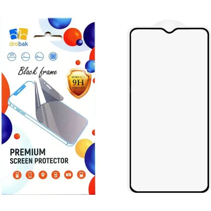 Стекло защитное Drobak Xiaomi Redmi A3 Black Фото