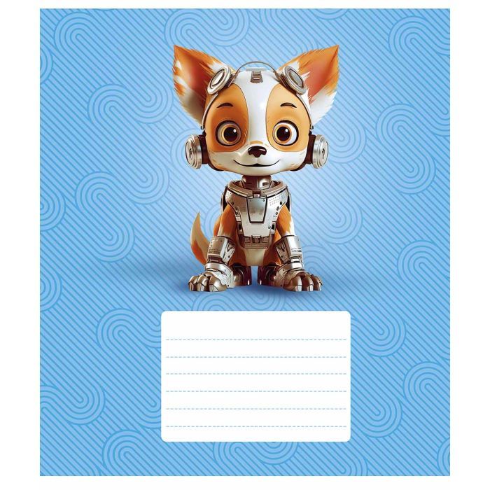 Тетрадь Школярик Robot animals 12 листов клетка Фото