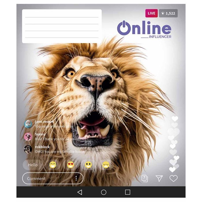 Тетрадь Школярик Online 48 аркушів лінія Фото