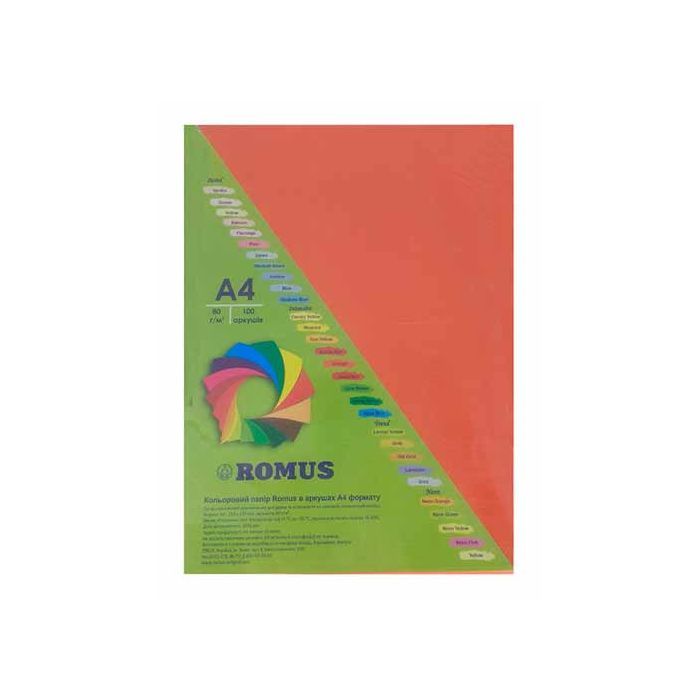 Бумага Romus A4 80 г/м2 100c, red brick Фото