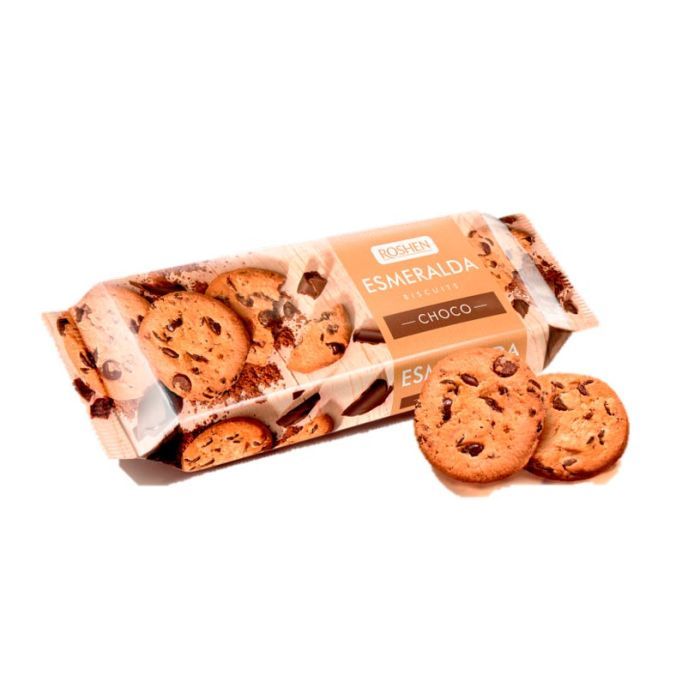 Печенье Roshen Esmeralda с кусочками шоколада 150 г Фото