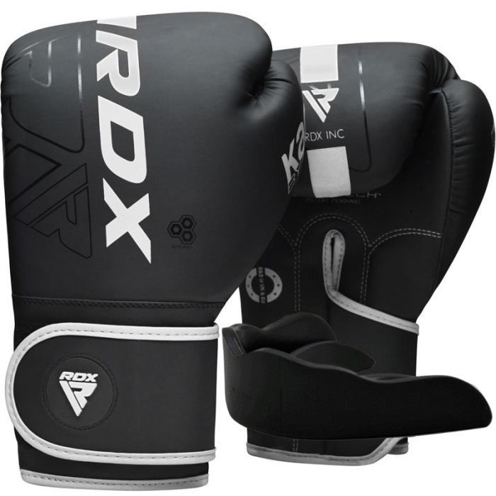 Боксерские перчатки RDX F6 Kara Matte White 8 унцій Фото