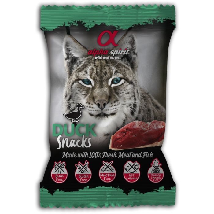 Лакомство для котов Alpha Spirit Duck Snacks 50 г Фото