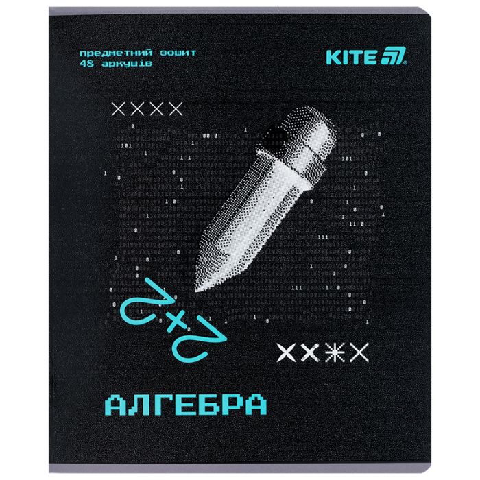 Тетрадь Kite предметний Techno 48 аркуші, клітинка, алгебра Фото