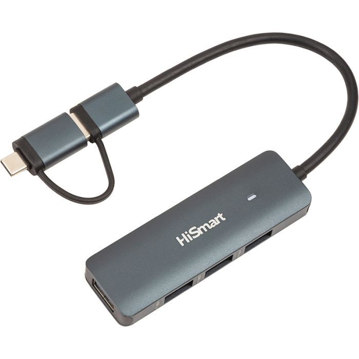 Концентратор HiSmart USB 3.0 to 4xUSB 3.0 Фото