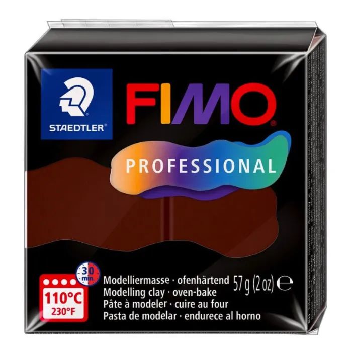 Пластика Fimo Professional, Шоколадна, 57г Фото