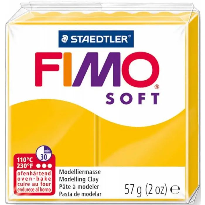 Пластика Fimo Soft, Жовта, 57г Фото
