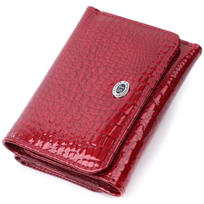 Кошелек ST Leather Из натуральной кожи Красный Фото
