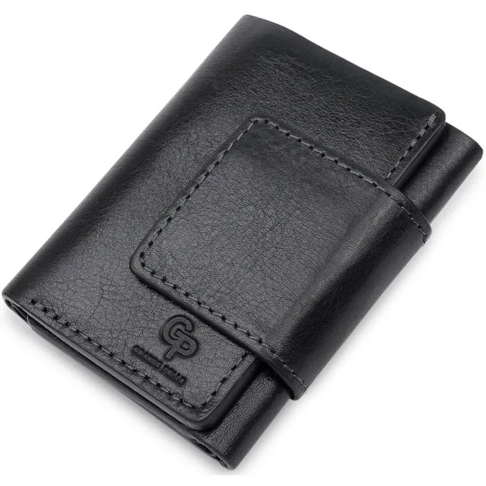 Портмоне Grande Pelle Кожаное Синее Фото