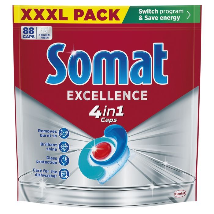 Таблетки для посудомоечных машин Somat Excellence 88 шт. Фото