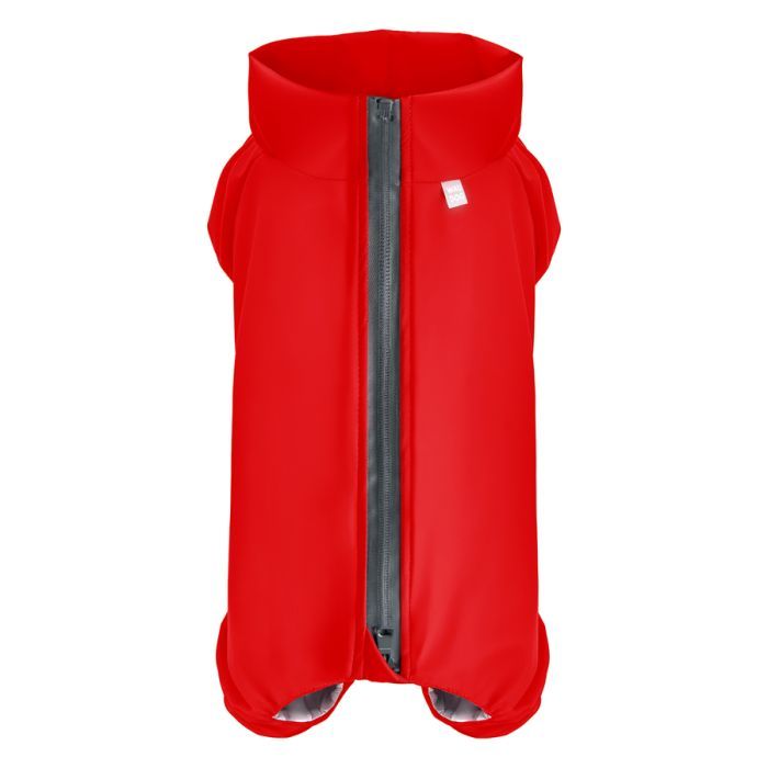 Дождевик для животных WAUDOG Clothes водонепроницаемый M45 красный Фото
