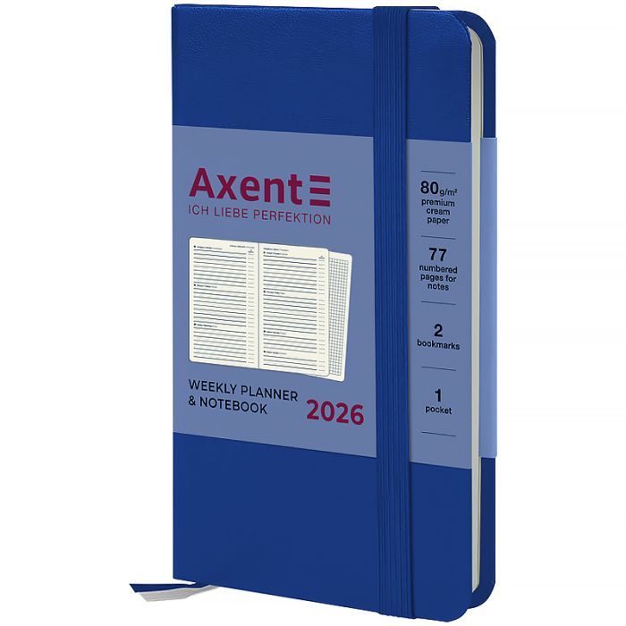 Еженедельник Axent датированный 2026 Pocket Strong 90х150, классическ Фото