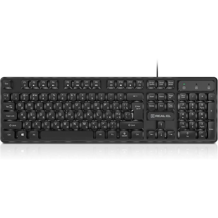 Клавиатура REAL-EL RK-7015 USB Black Фото