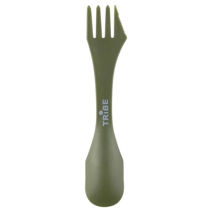 Ложка-вилка туристическая Tribe Spork пластикова olive Фото