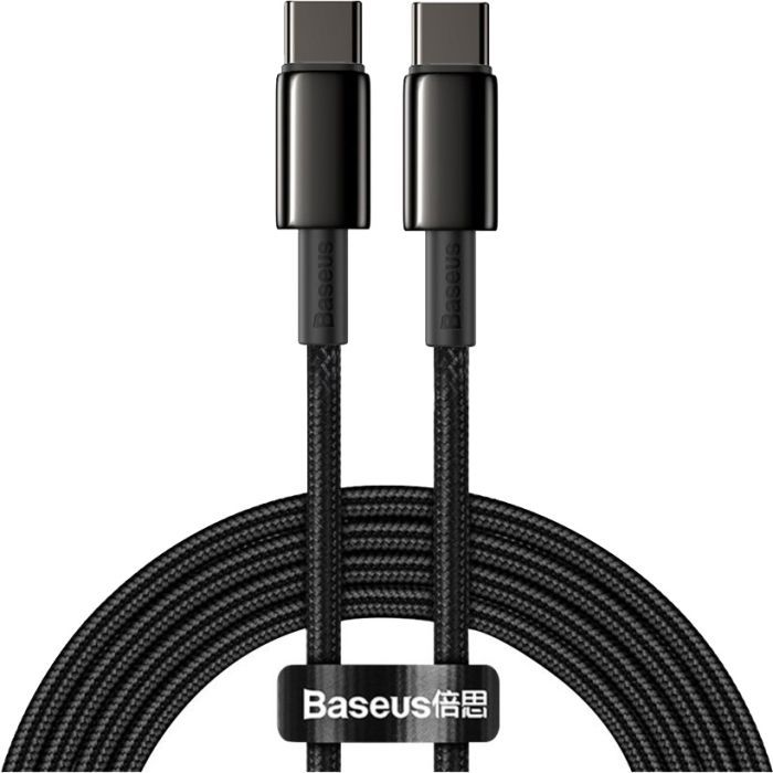 Дата кабель Baseus USB-C to USB-C 2.0m 100W black Фото