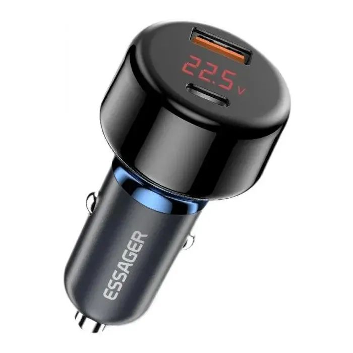 Зарядное устройство Essager 1xUSB-C 65W + 1xUSB blue Фото