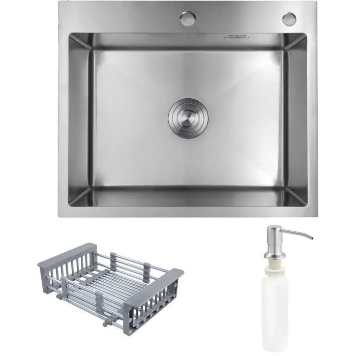 Мойка кухонная Kroner Geburstet-6050HM Фото