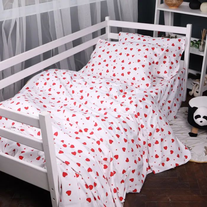 Постельное белье MirSon 015 Love Фланель 175х210 двуспальный Фото