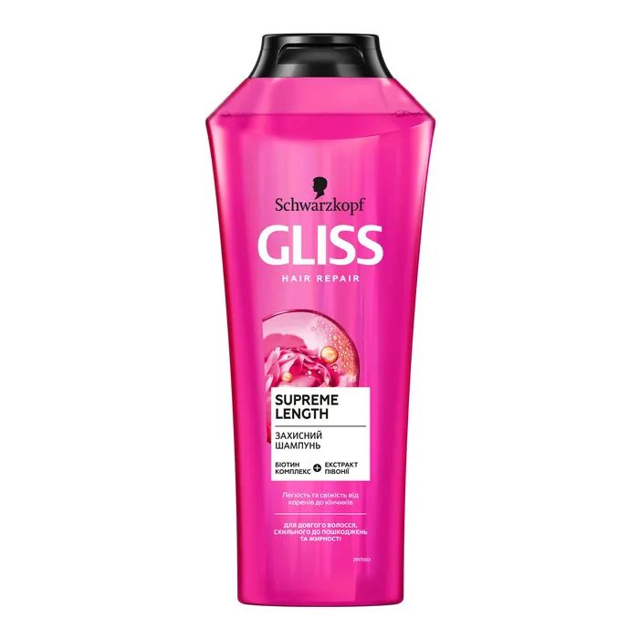 Шампунь Gliss Hair Repair Supreme Length Shampoo 400 мл Фото