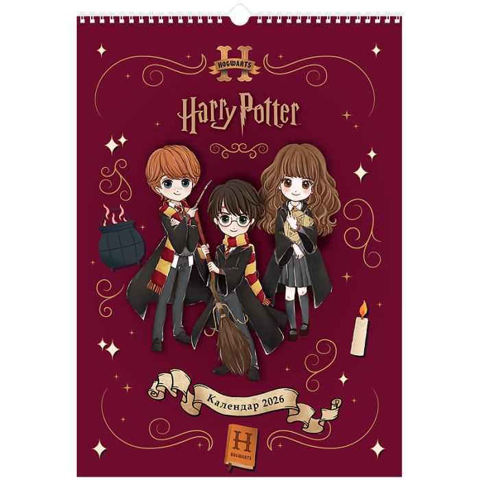 Календарь Kite планер настенный Harry Potter 2026 год Фото