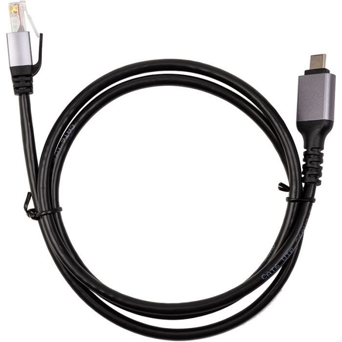 Дата кабель PowerPlant USB-C to RJ45 Ethernet 1.0m Фото