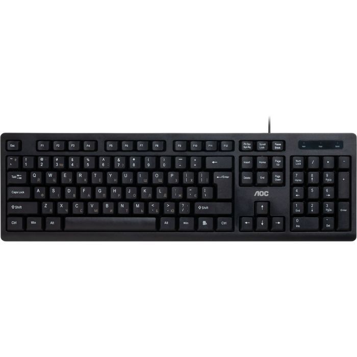 Клавиатура AOC KB100B USB UA Black Фото