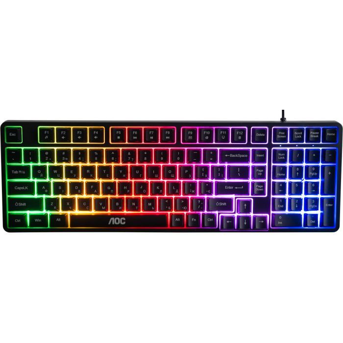 Клавиатура AOC GK116B LED USB UA Black Фото