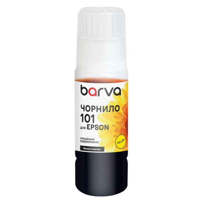 Чернила Barva Epson 101 70 мл, Yellow, OneKey, water-soluble Фото