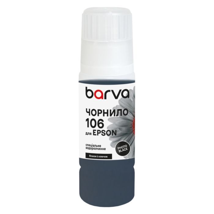 Чернила Barva Epson 106 70 мл, PhotoBlack, OneKey, water-soluble Фото