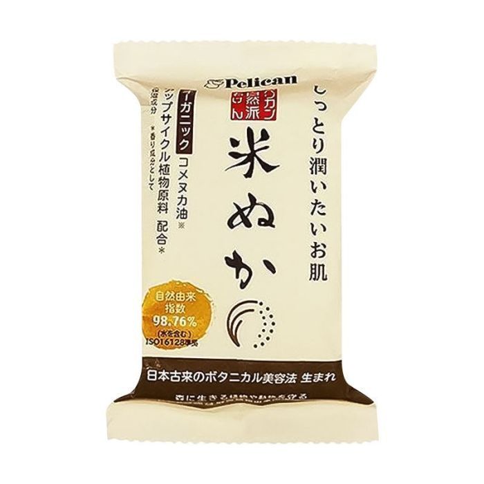 Твердое мыло Pelican Natural Rice Bran Soap 100 г Фото