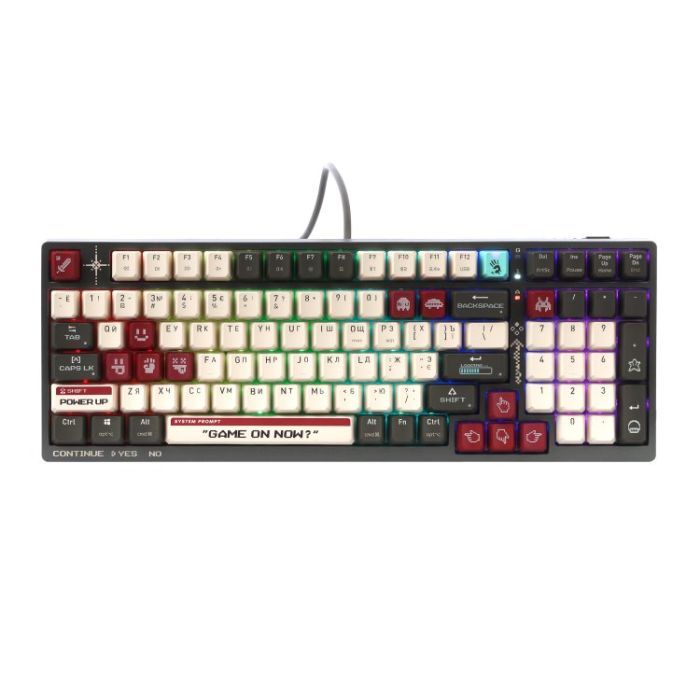 Клавиатура A4Tech Bloody WS98 Wireless/Bluetooth/USB UA Pixels Red Фото