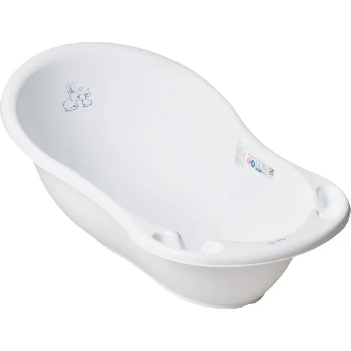 Ванночка Tega Baby Взі зливом Bunny 86 см white Фото