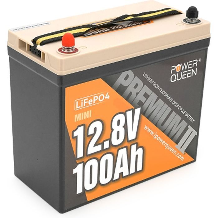 Батарея LiFePo4 Power Queen 12.8V 100Ah Mini Фото