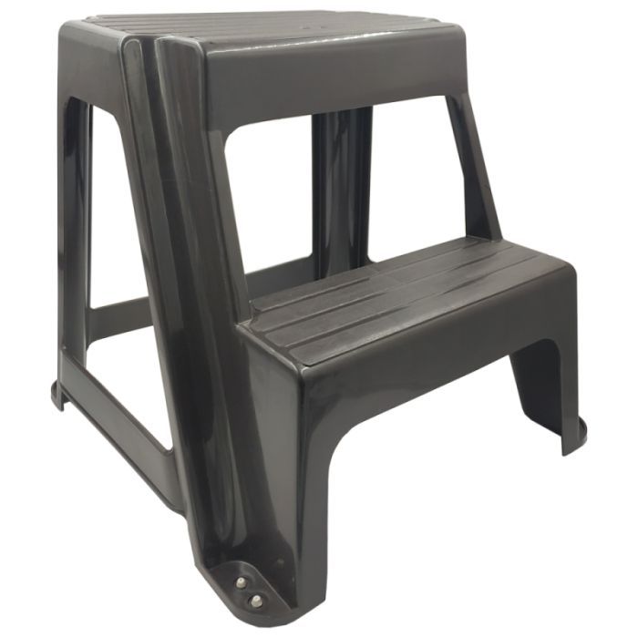 Табурет Irak Plastik со ступенькой Step цвет шоколадный Фото