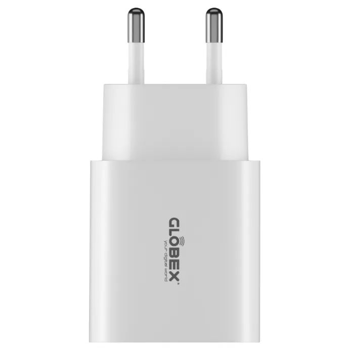Зарядное устройство Globex 2xUSB 12W FastPower white Фото