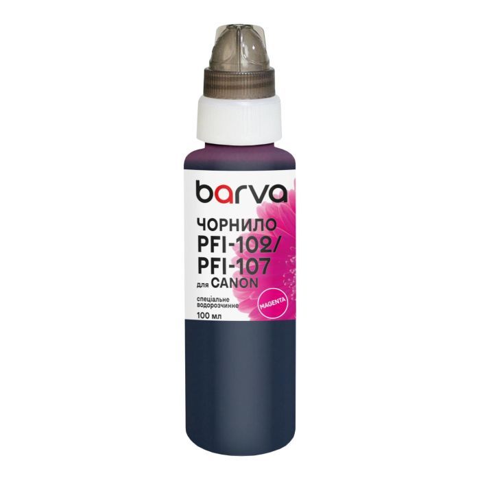 Чернила Barva Canon PFI-102/PFI-107 100 мл, special, magenta Фото