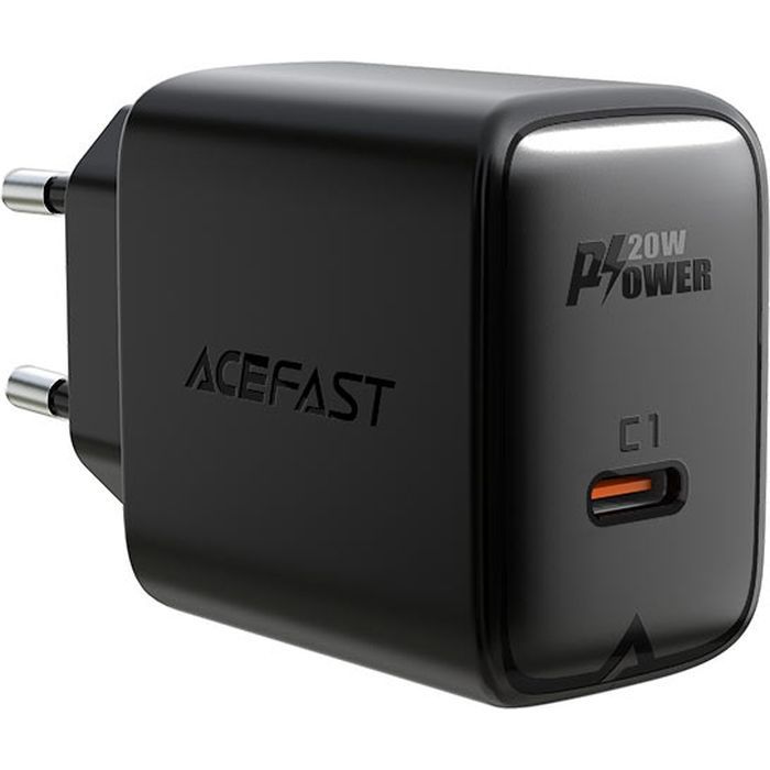 Зарядное устройство Acefast 1xUSB-C PD20W A1 black Фото