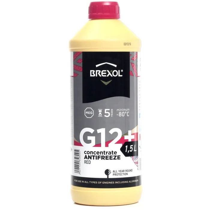 Антифриз BREXOL RED CONCENTRATE G12+ (-80C) 1,5л Фото