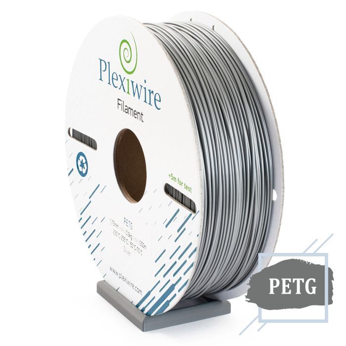 Пластик для 3D-принтера Plexiwire PETG 1.75mm 0.9kg/300m silver Фото